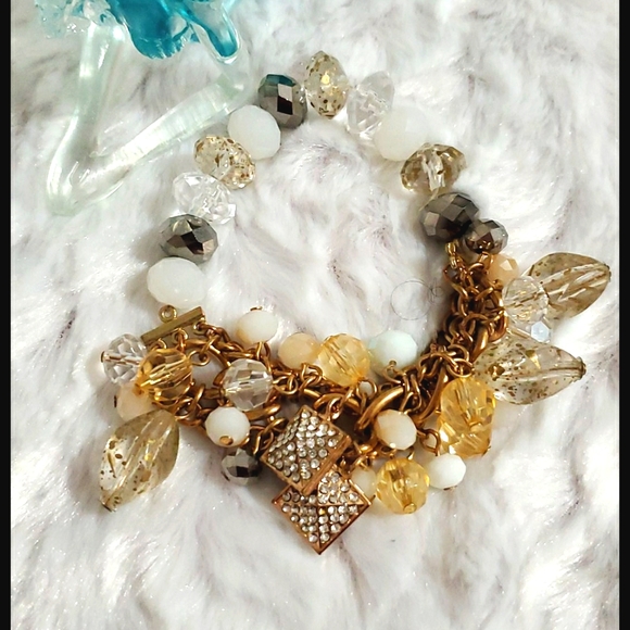 Kohl's Jewelry Kohlsgoldtone Mixed Media Stretchychainbeads Poshmark